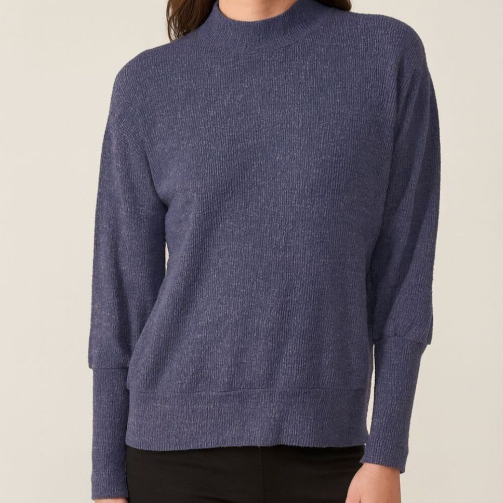 Michael Stars Ribbed Balloon Sleeve Sweater Size XS